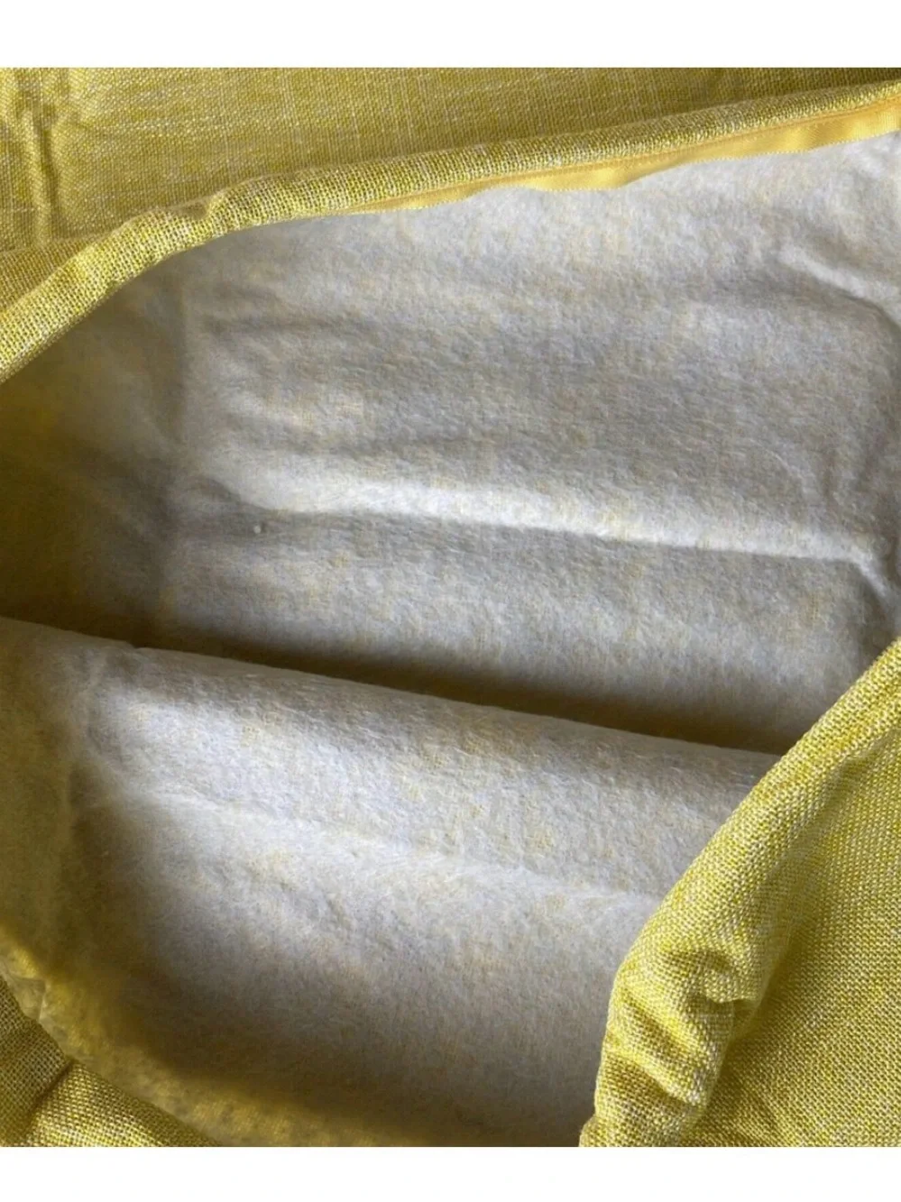Androduo Yellow Lumbar Pillow Cases 12x20 Perfect W/ Zipper Closure NWOT